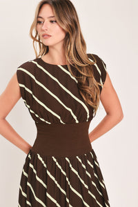 AUTUMN IN PARIS PRINTED MIDI DRESS