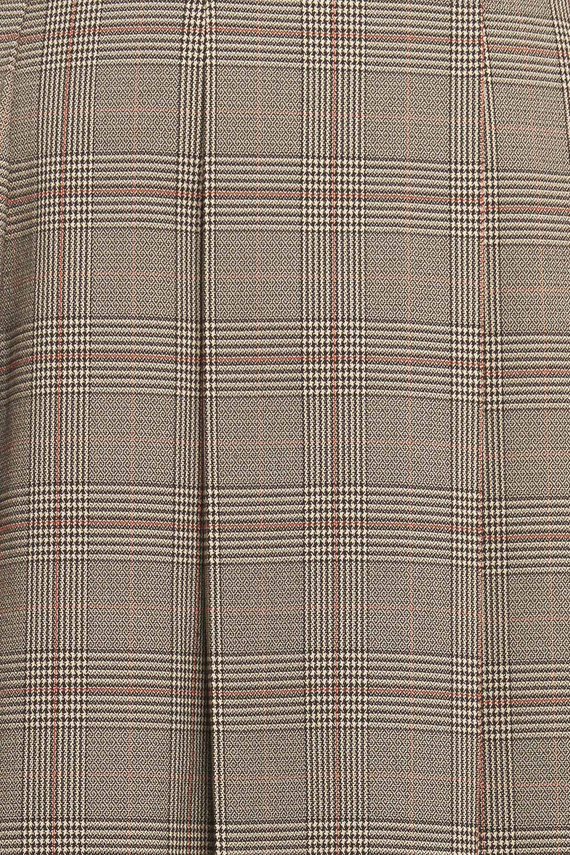 BRITISH TRACE WOVEN MIDI SKIRT