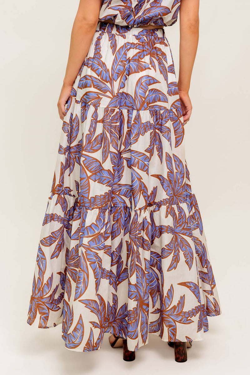 PETAL WALTZ WOVEN MAXI SKIRT