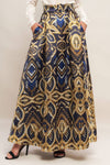NIGHTFALL DRAPE WOVEN MAXI FULL SKIRT