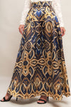 NIGHTFALL DRAPE WOVEN MAXI FULL SKIRT