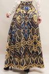 NIGHTFALL DRAPE WOVEN MAXI FULL SKIRT