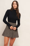 HOUND FLARE TWEED WOVEN SKIRT