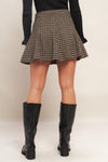 HOUND FLARE TWEED WOVEN SKIRT