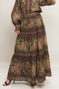 CELEBRITY MOMENT WOVEN MAXI SKIRT