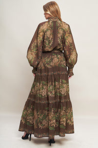 CELEBRITY MOMENT WOVEN MAXI SKIRT