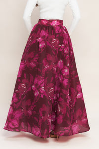 BOUQUET NO.9 WOVEN MAXI FULL SKIRT