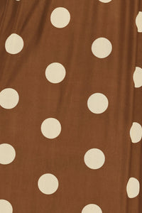 FRENCH GIRL POLKA DOT POWER MESH MIDI SKIRT