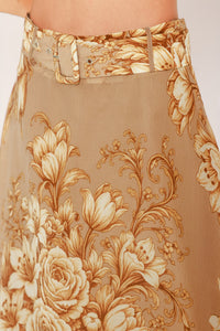 MOONLIT GARDEN PRINTED MAXI SKIRT