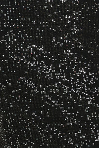 BRONZE LUSTER BRONZE/BLACK SEQUIN LACE-HEM MIDI SKIRT