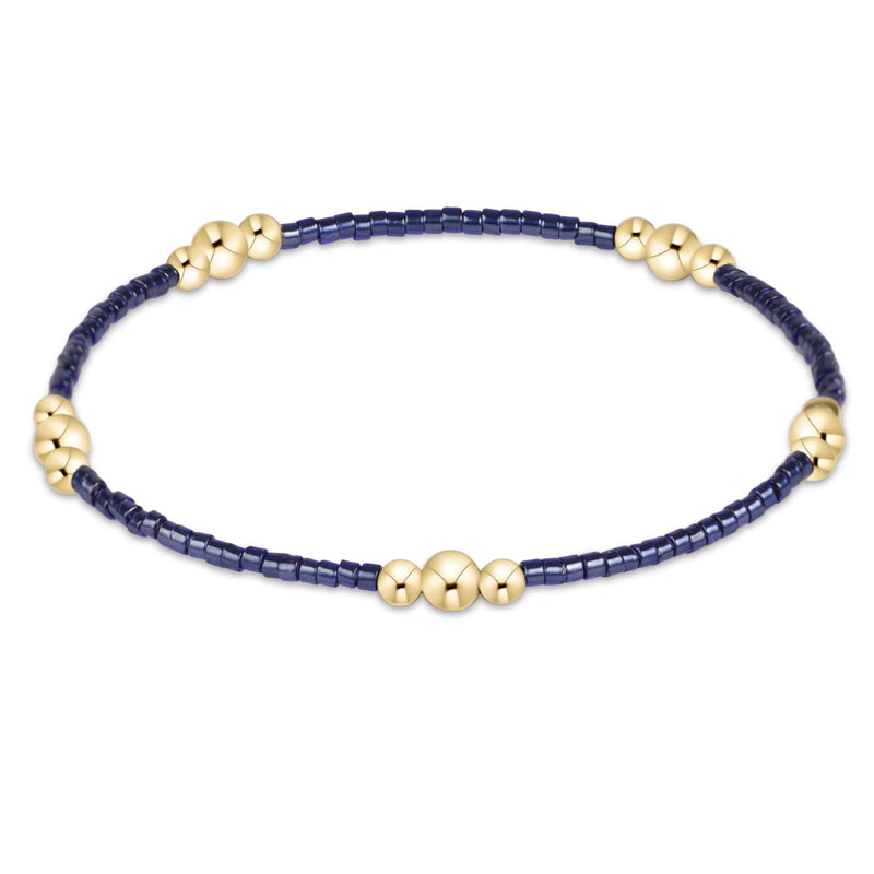 Hope Purpose Gold Bracelet - Navy by eNewton — 14kt gold-filled, at Adelyne's Boutique & Gifts in Tomball, Texas