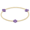 Egirl Signature Cross Gold 2mm Beaded Bracelet