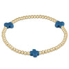 Signature Cross Gold 3mm Beaded Bracelet