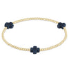 Signature Cross Gold 2mm Beaded Bracelet