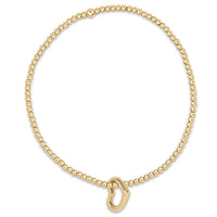 Love Charm Classic Gold 2.5mm Bead Bracelet