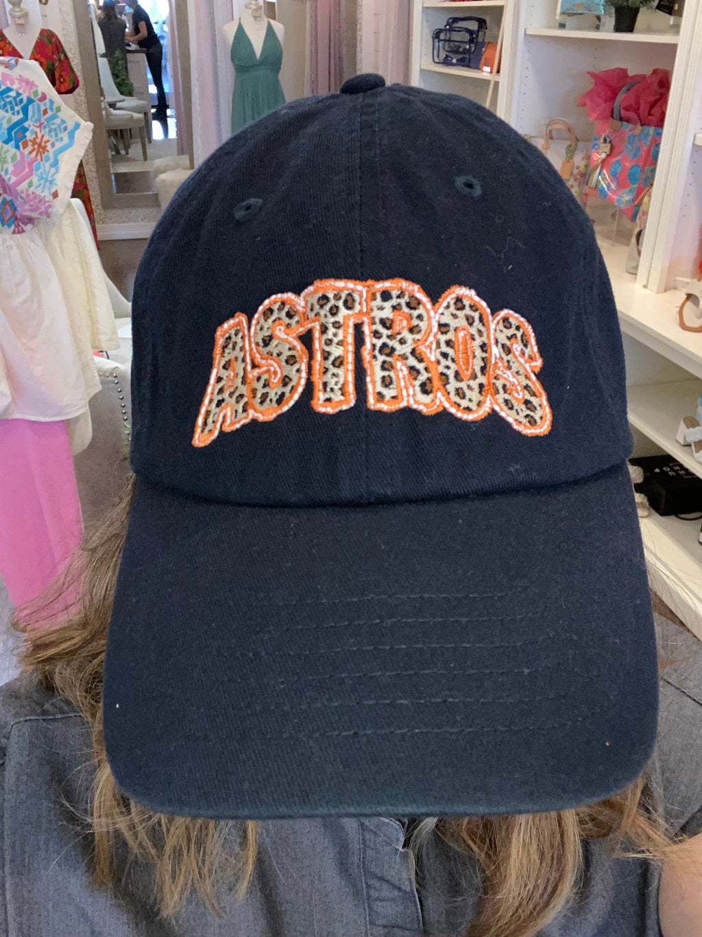 Gorra de béisbol de los Astros de leopardo