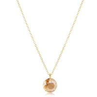 16" necklace gold - reflection small charm