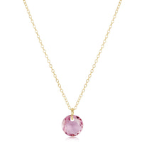 16" necklace gold - reflection small charm