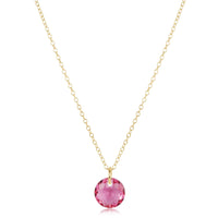16" necklace gold - reflection small charm