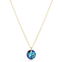 16" necklace gold - reflection small charm
