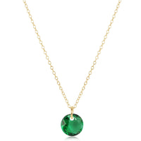 16" necklace gold - reflection small charm