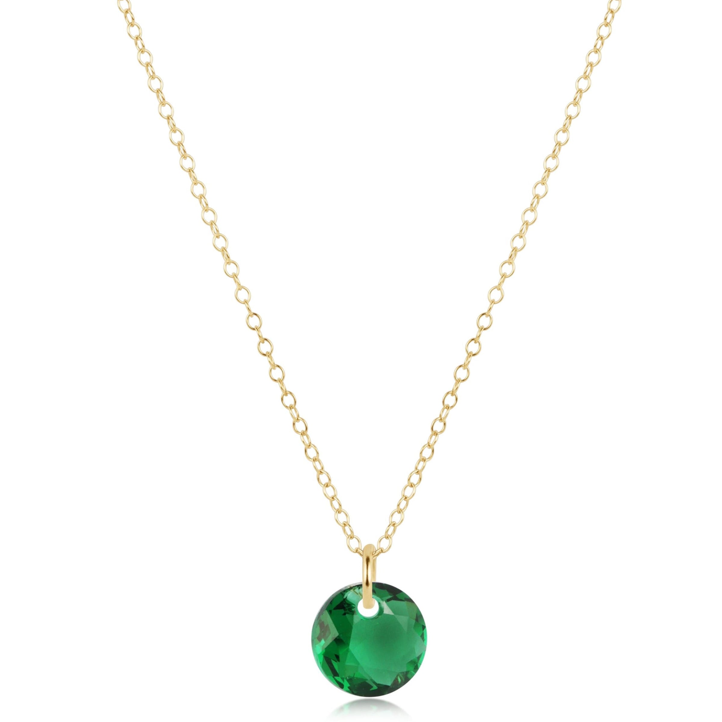 16" necklace gold - reflection small charm