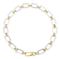 Jenna Acrylic Clear Necklace