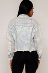 Blue Tweed and Denim Jacket