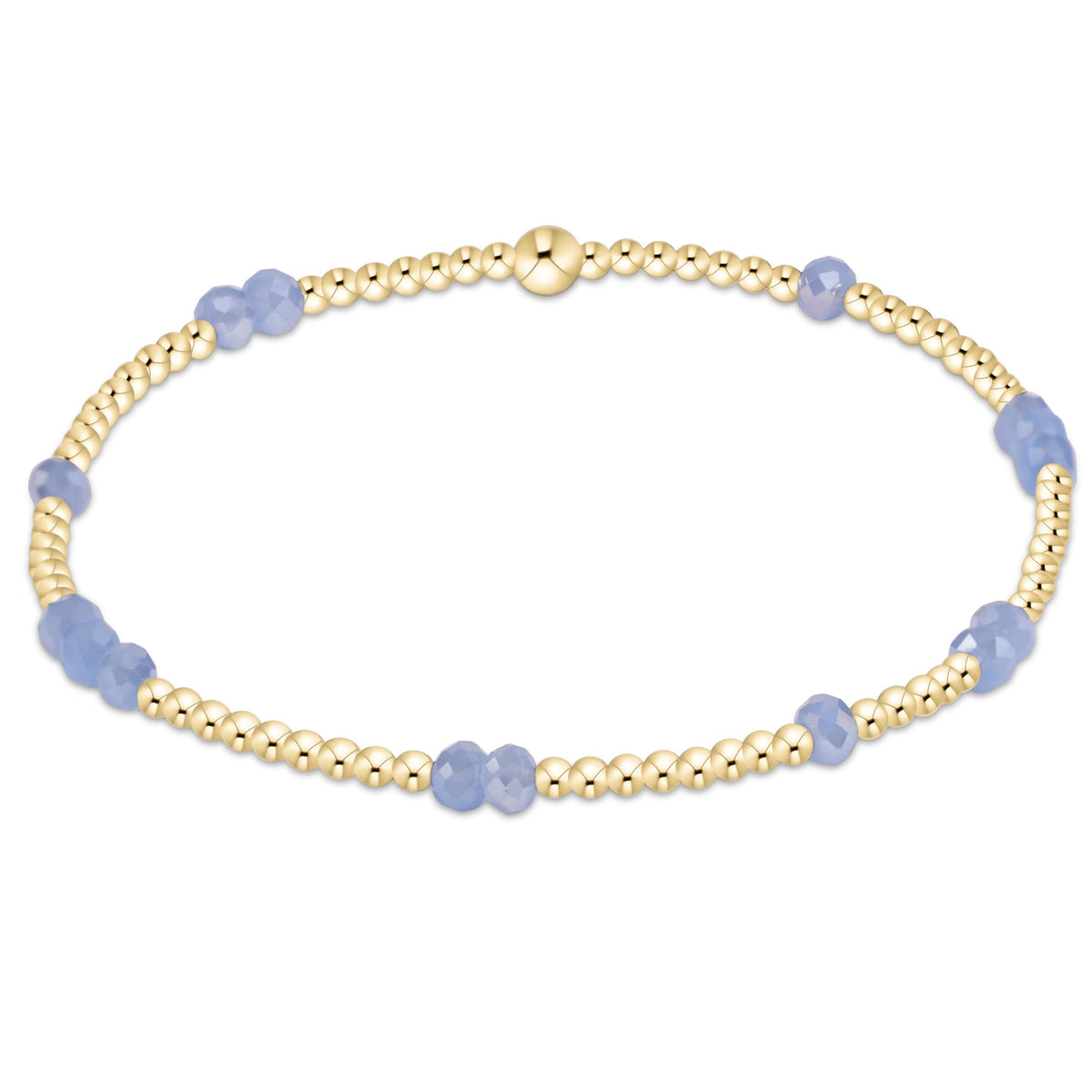 Gameday Flirty Hope Unwritten Bracelet - Light Blue by eNewton — 14kt gold-filled with light blue crystals, at Adelyne's Boutique & Gifts in Tomball, Texas