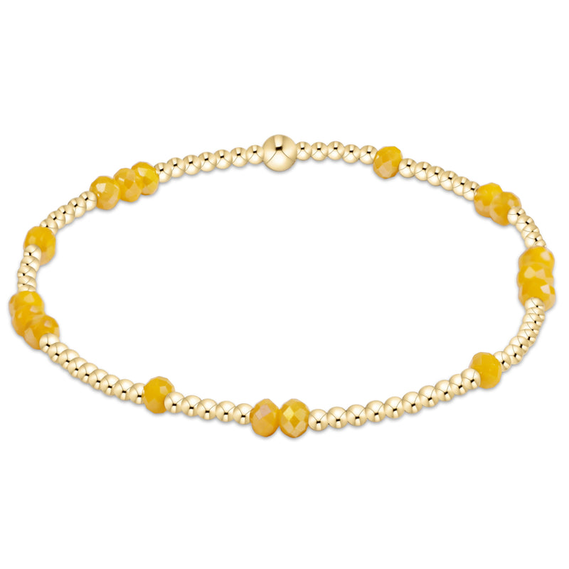 Gameday Flirty Hope Unwritten Bracelet - Golden Yellow by eNewton — 14kt gold-filled with yellow crystals, at Adelyne's Boutique & Gifts in Tomball, Texas