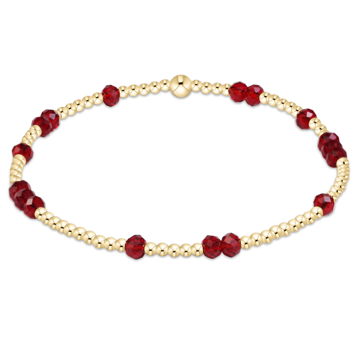 Gameday Flirty Hope Unwritten Bracelet - Maroon by eNewton — 14kt gold-filled with maroon crystals, at Adelyne's Boutique & Gifts in Tomball, Texas