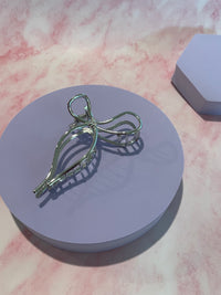 Silver Bow Hair Clip