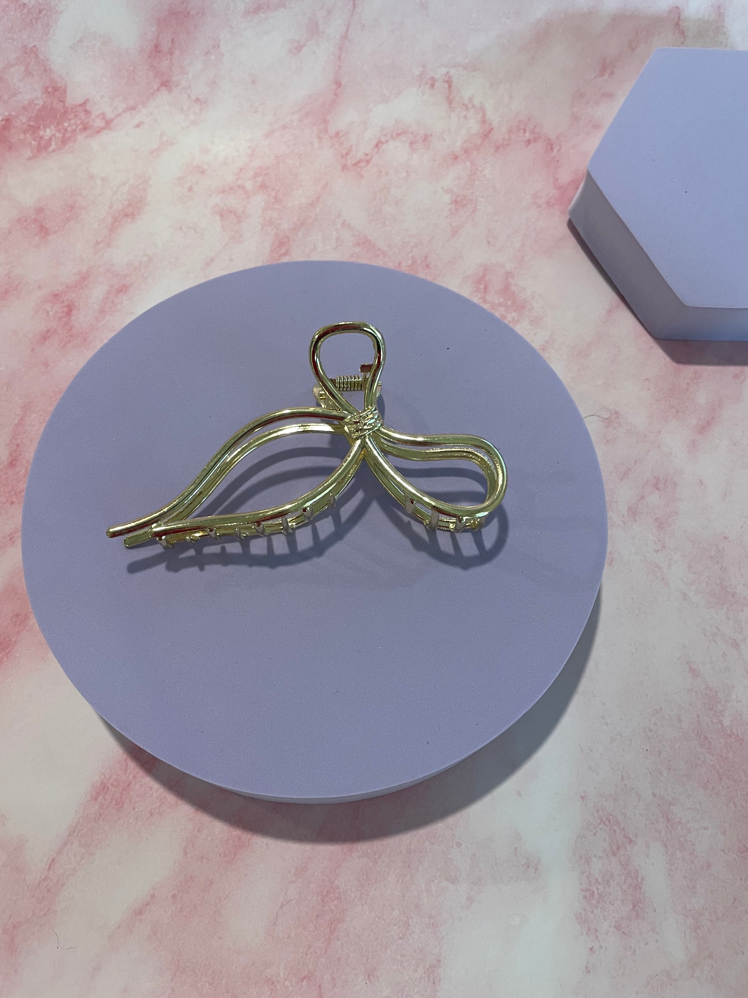Gold Bow Hair Clip