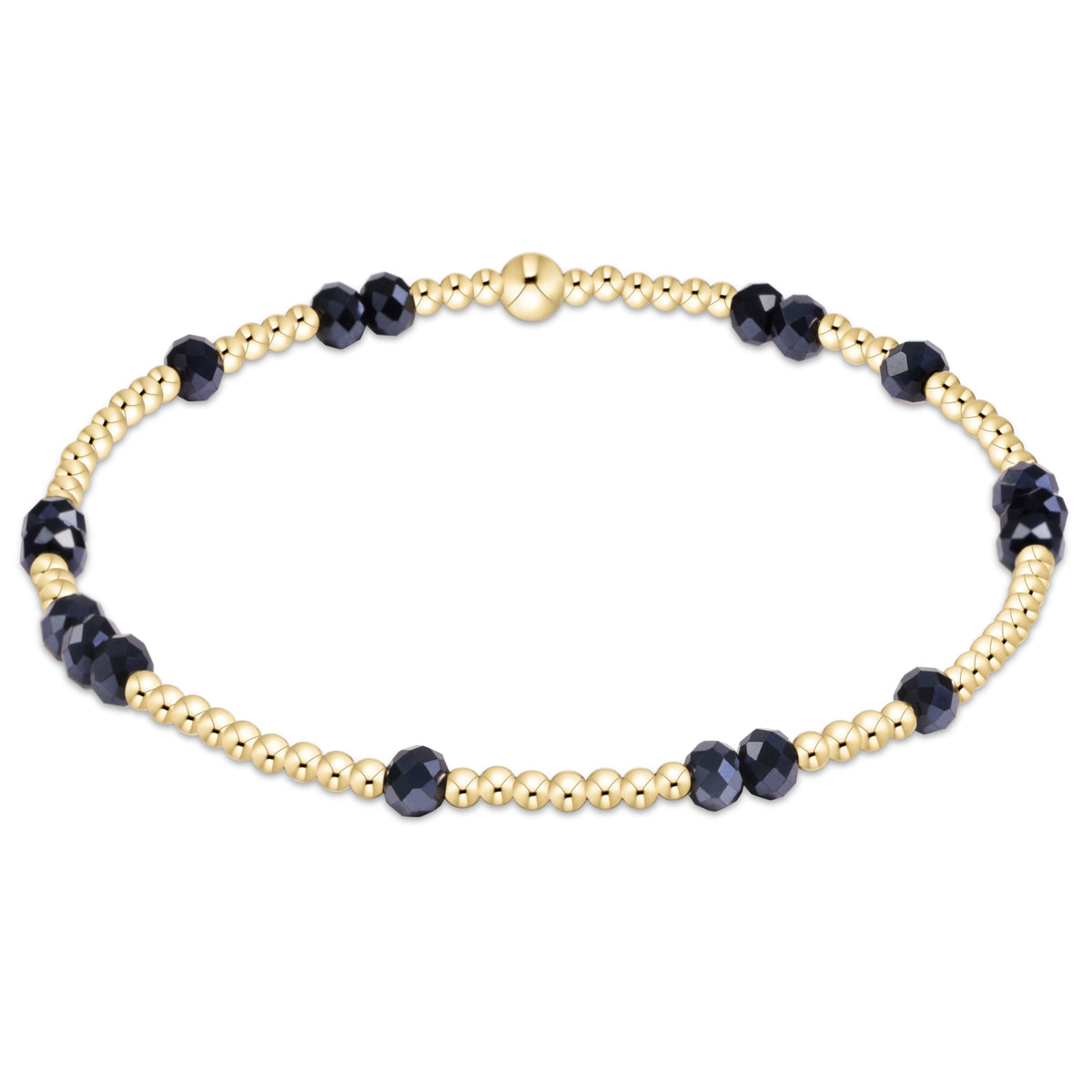 Gameday Flirty Hope Unwritten Bracelet - Navy by eNewton — 14kt gold-filled with navy crystals, at Adelyne's Boutique & Gifts in Tomball, Texas