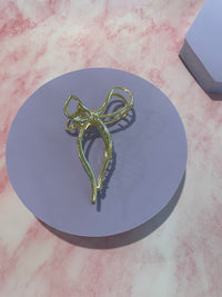 Gold Bow Hair Clip