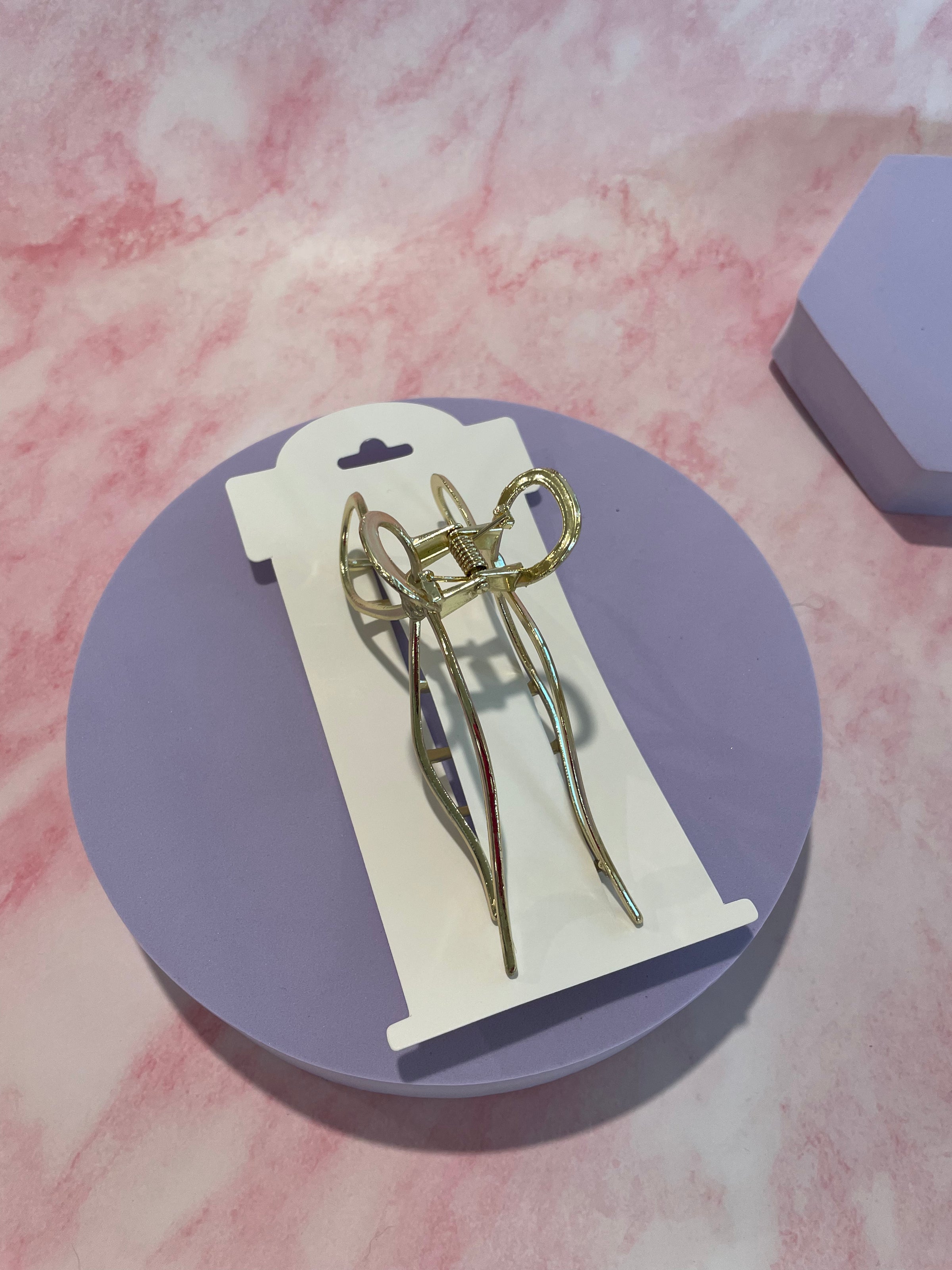 Gold Bow Hair Clip