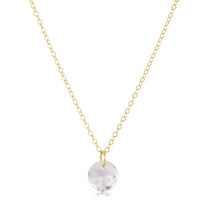 16" necklace gold - reflection small charm