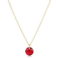 16" necklace gold - reflection small charm