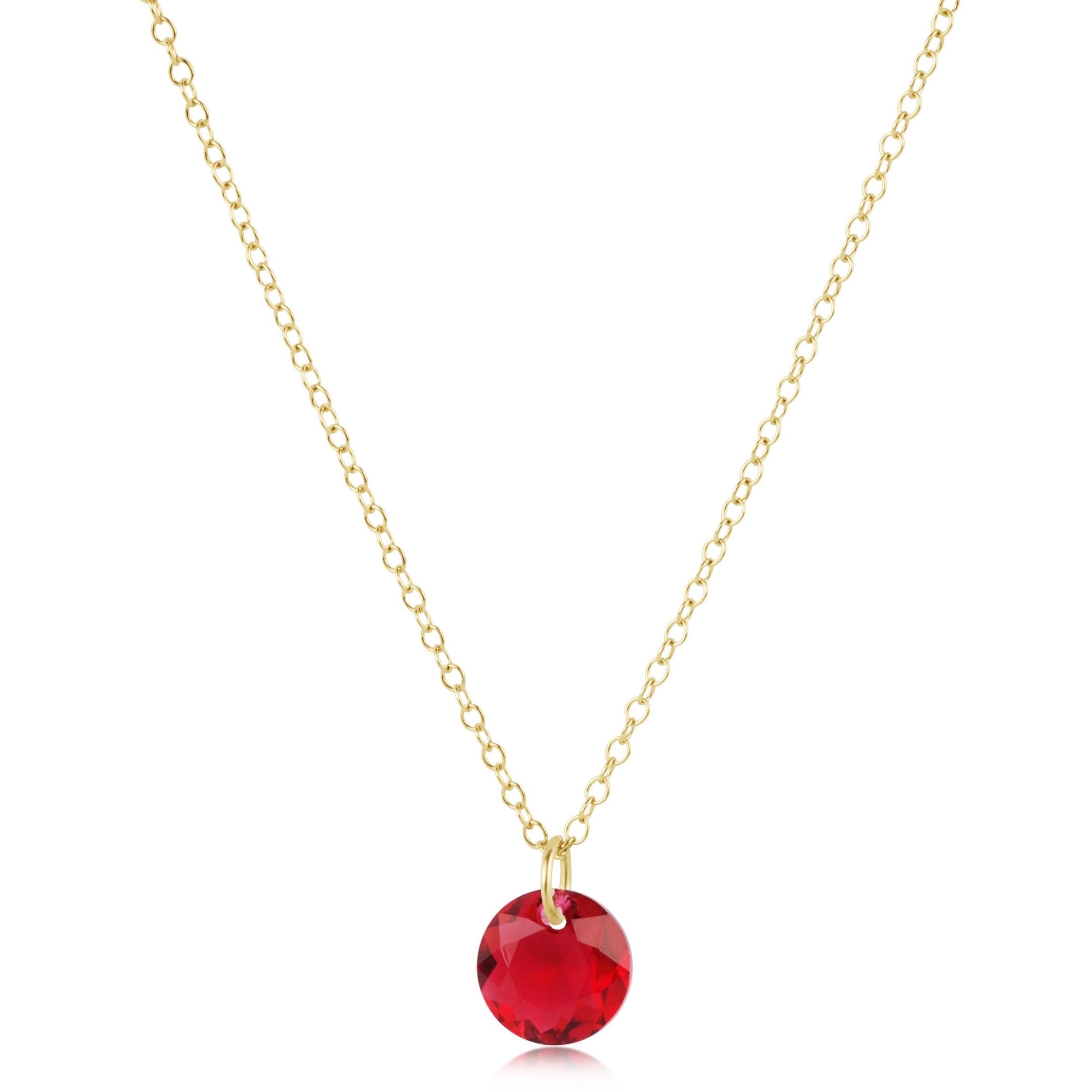 16" necklace gold - reflection small charm