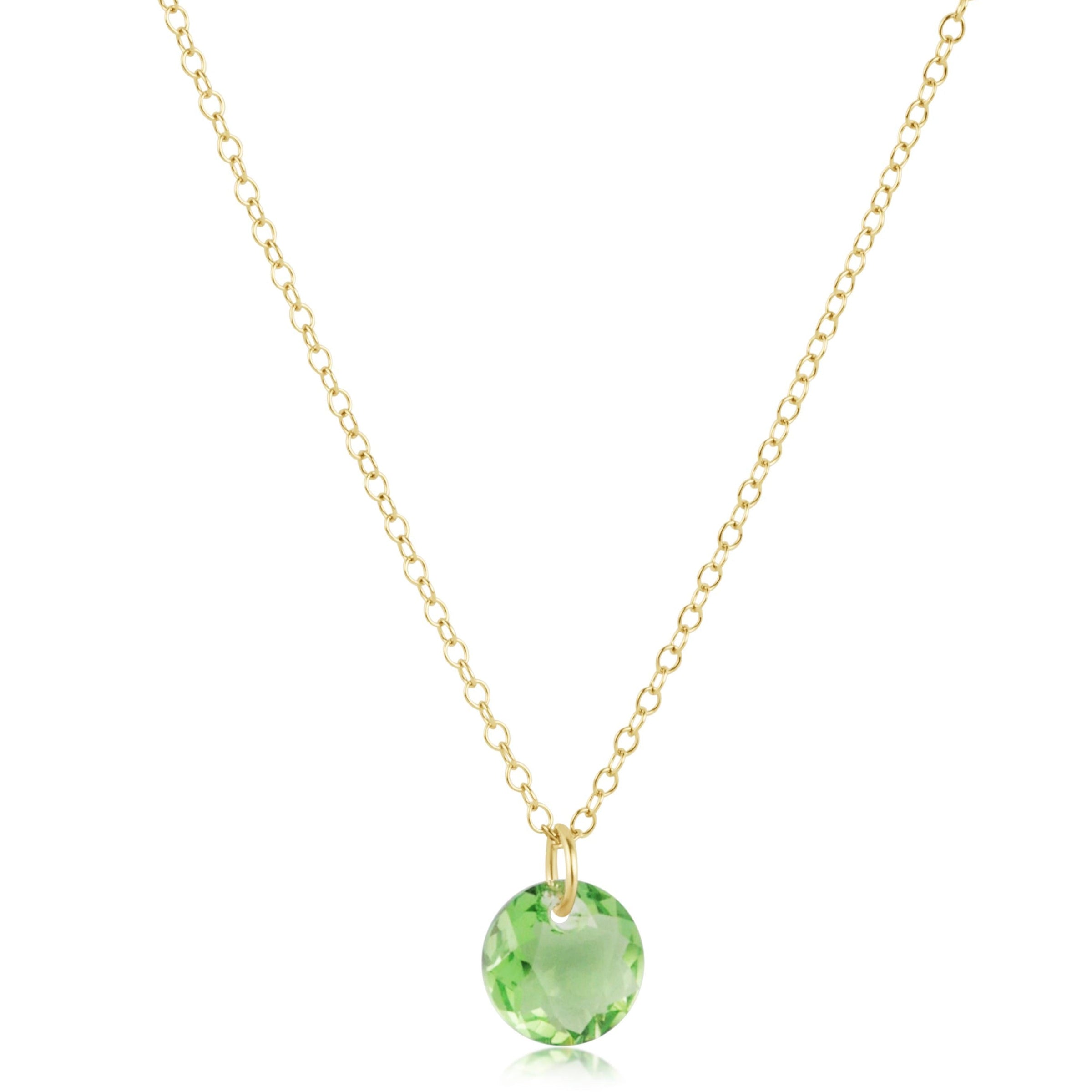 16" necklace gold - reflection small charm