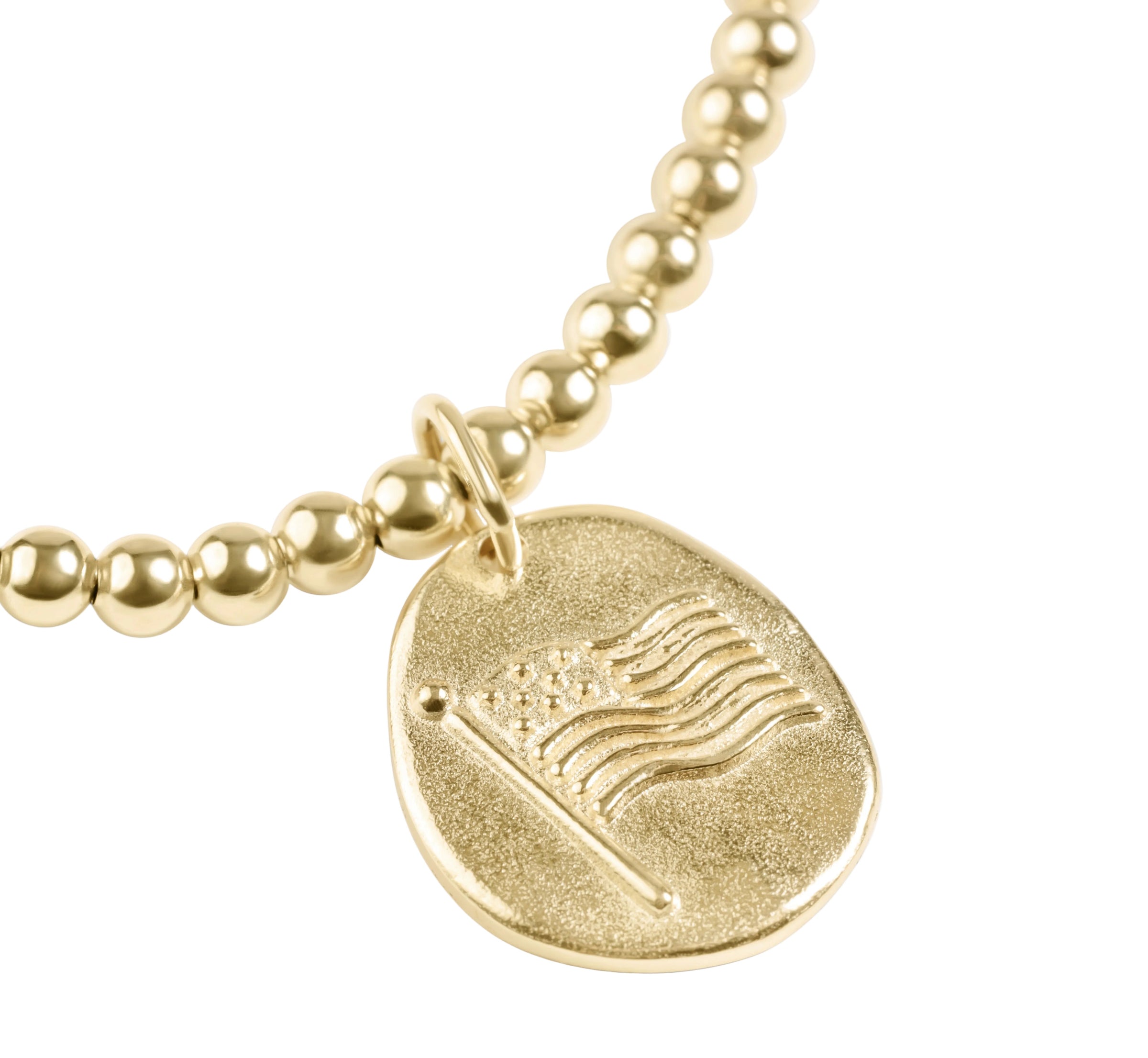 Extends Classic Gold 3mm Bracelet -  Inspire America Gold Disc