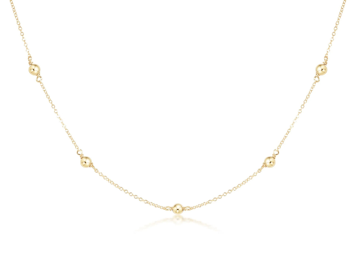 17" choker simplicity chain gold - classic gold 4mm