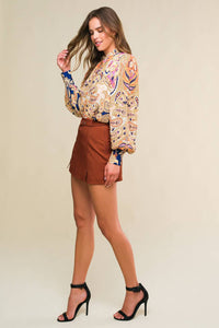 FLIRT FOR FUN WOVEN SKORT