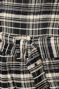 SAND DUNE WOVEN PLAID JUMPSUIT