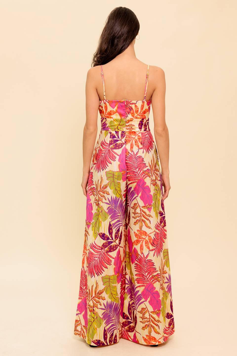 SAFE HAVEN PINK WOVEN JUMPSUIT