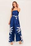 SERENE DAYS NAVY WOVEN JUMPSUIT