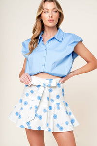 SINCERELY FABULOUS WOVEN SKORT