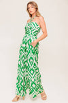ANGELIC TOUCH GREEN WOVEN JUMPSUIT