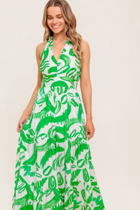 GARDEN WHISPER GREEN WOVEN JUMPSUIT