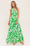 GARDEN WHISPER GREEN WOVEN JUMPSUIT